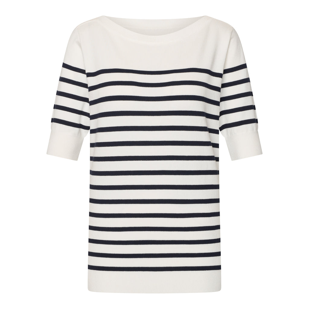 Amalia Bretons stripe 1/2 sleeve  trui