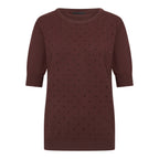 Feline sparkle fine knit Burgundy