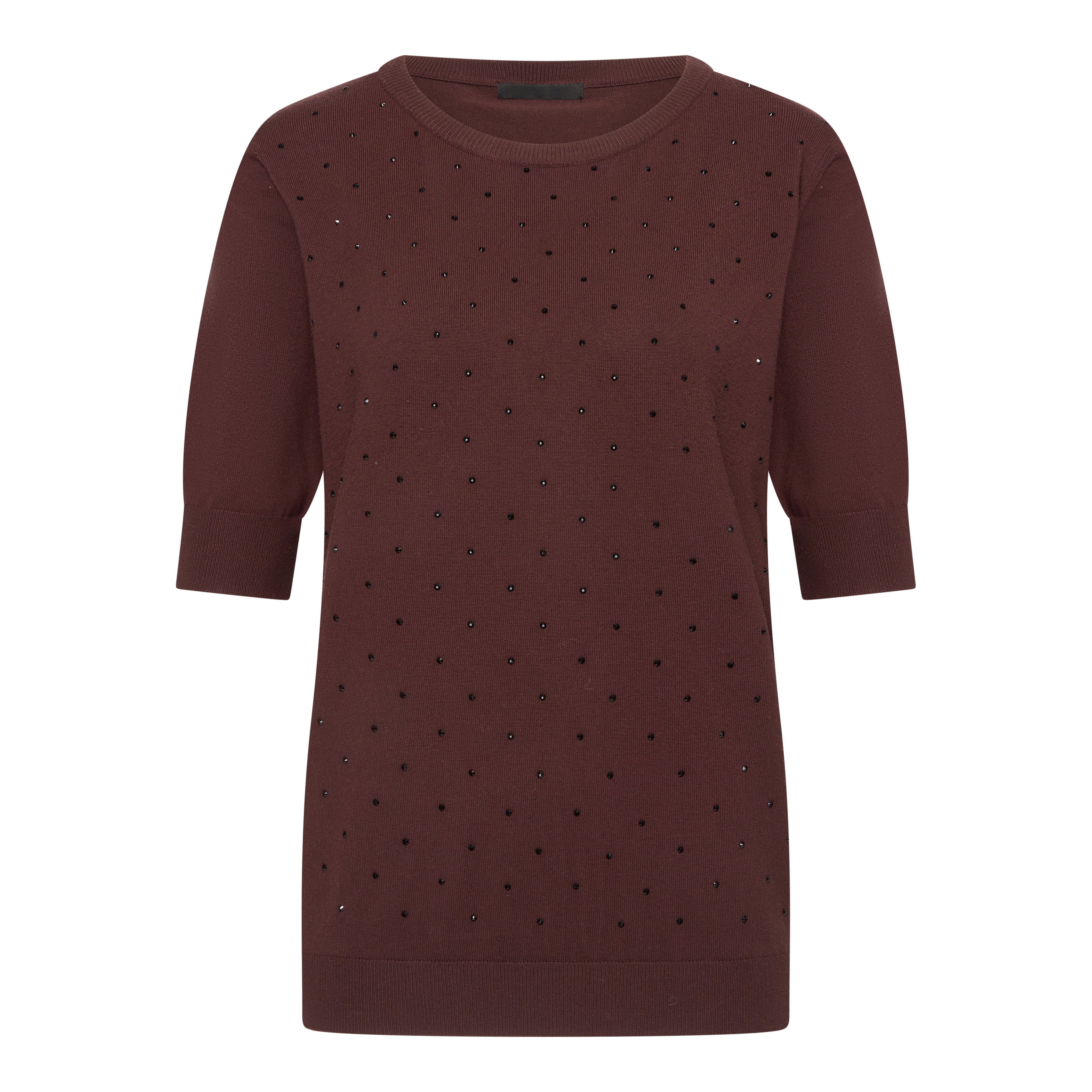 Feline sparkle fine knit Burgundy