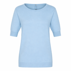 Graz fancy button back 1/2 sleeve sweater Vista