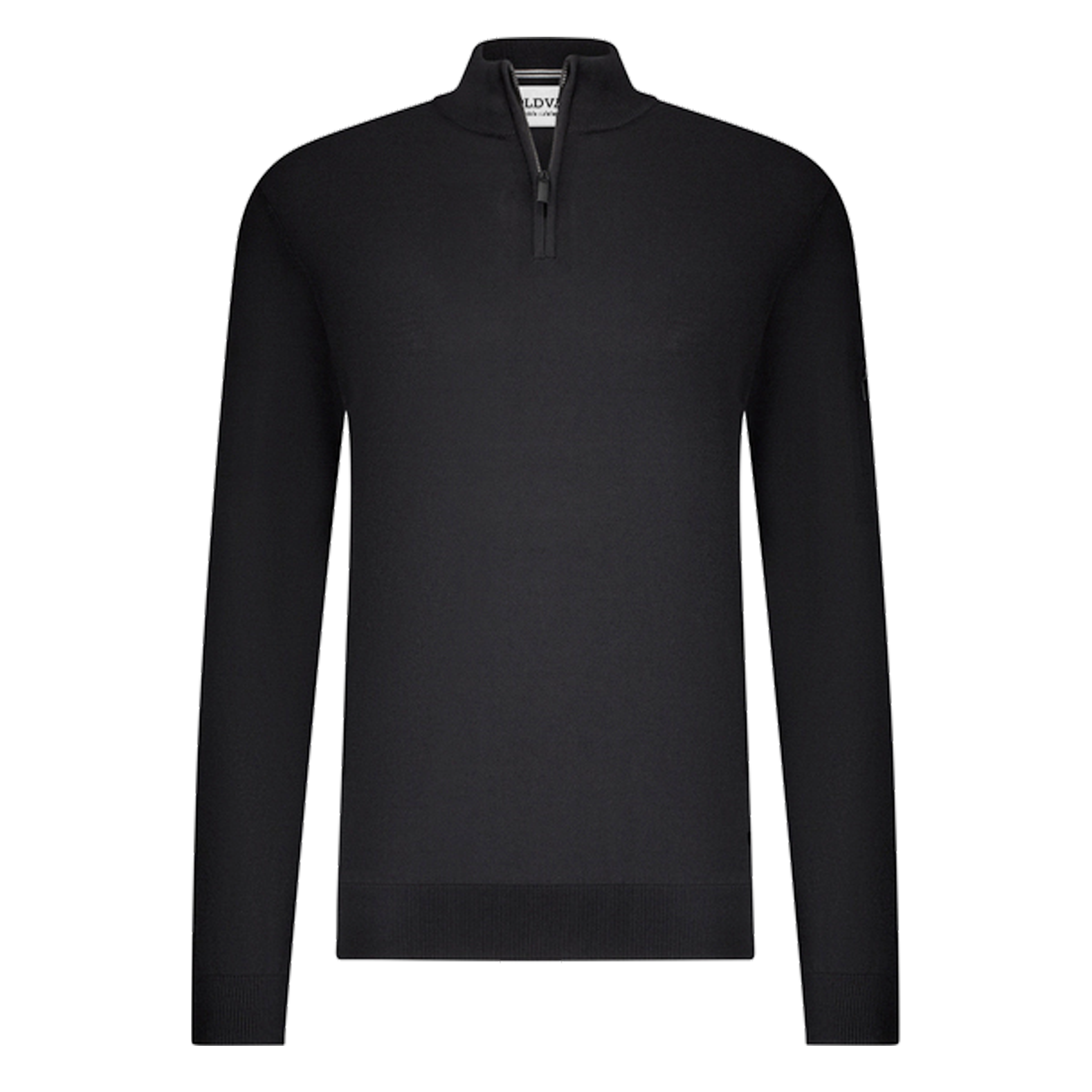 The Senn pullover halfzip zwart