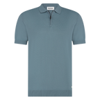 The Hen Knitted polo blauw