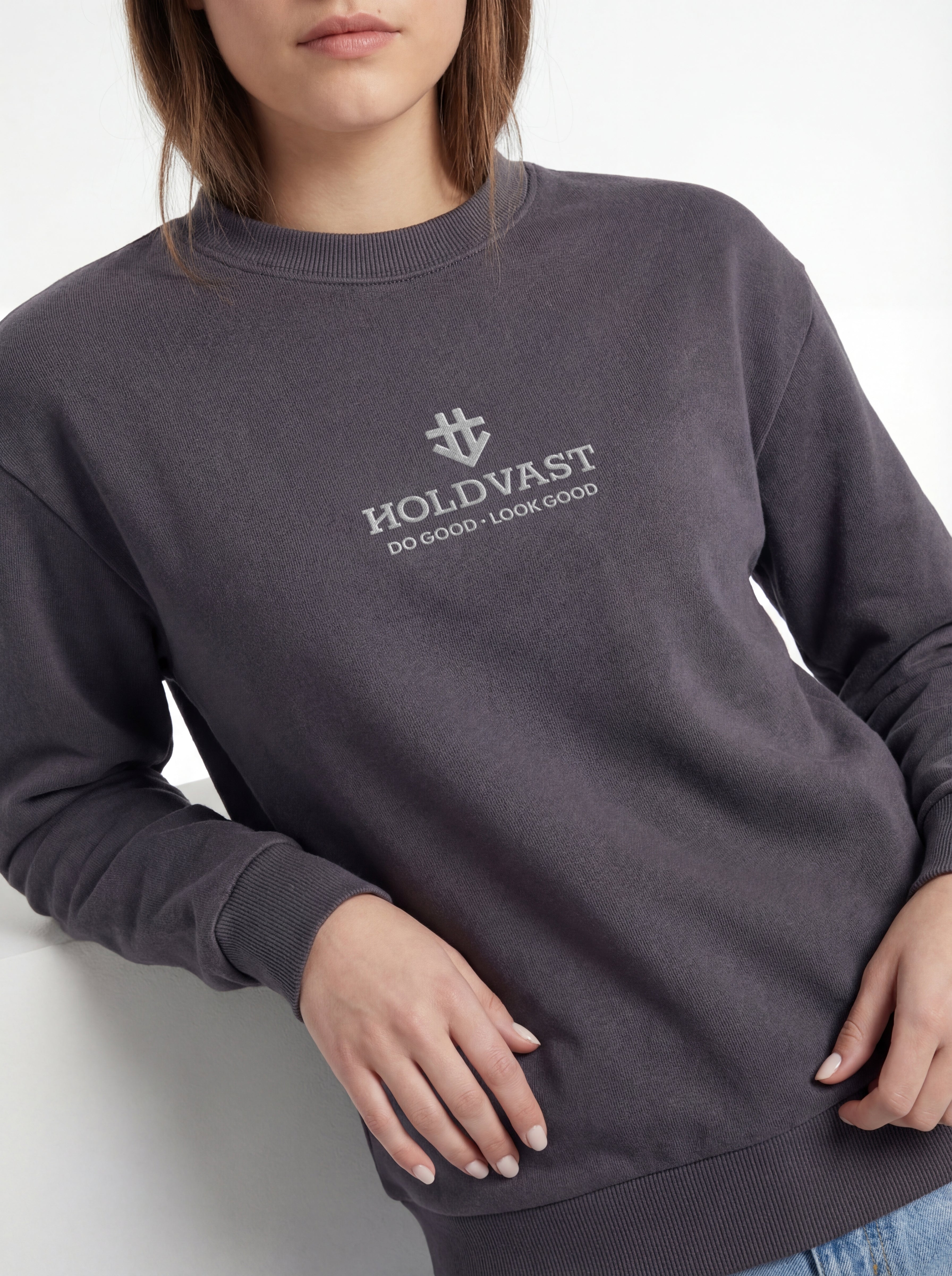 Sweater Heavy Weight unisex Antraciet