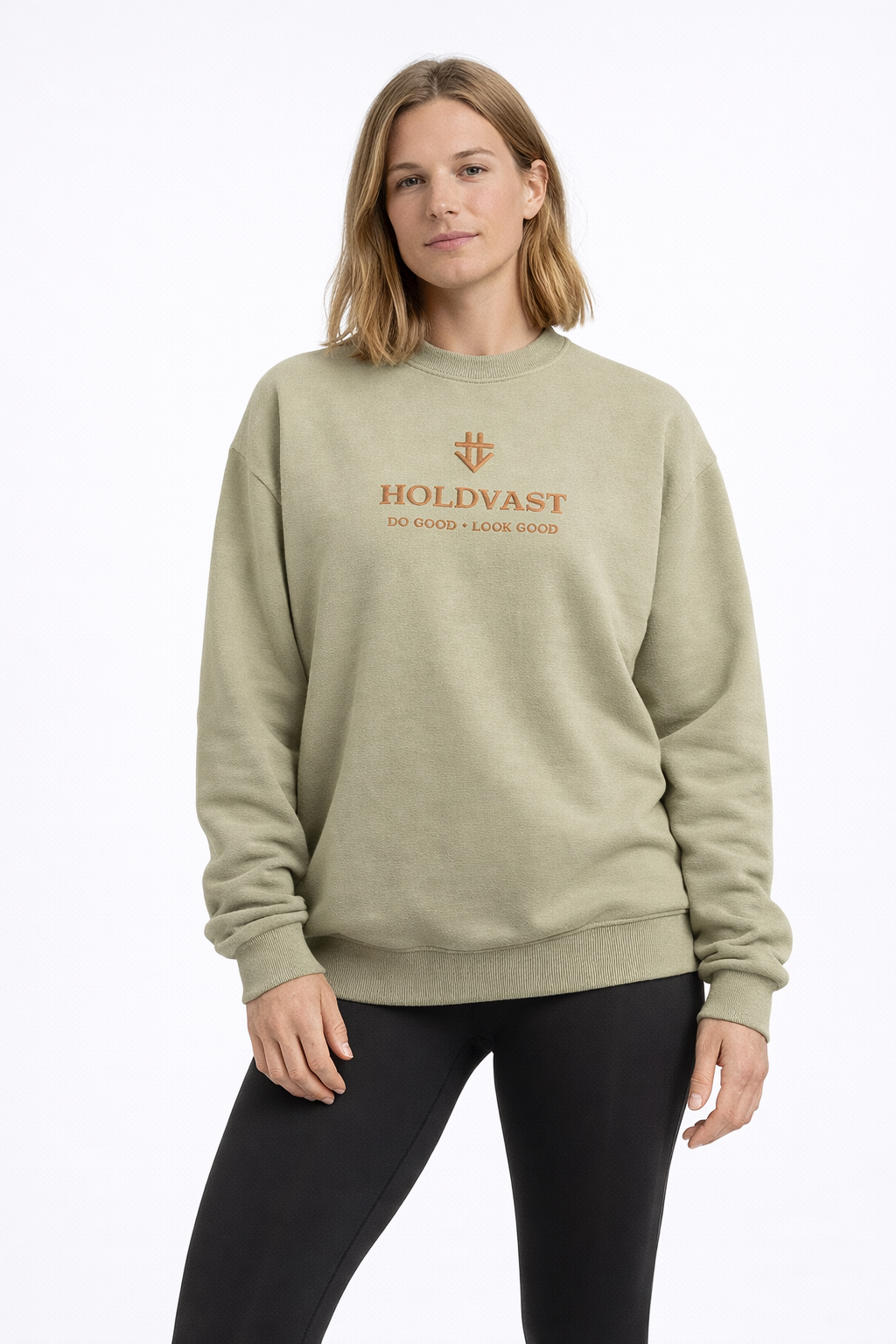 Sweater Heavy Weight unisex Light Olive