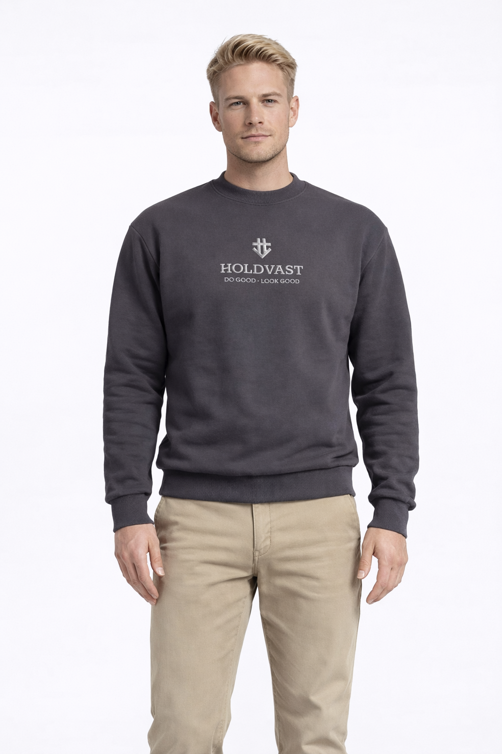 Sweater Heavy Weight unisex Antraciet