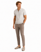 The Hen Knitted polo lightgrijs