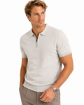 The Hen Knitted polo lightgrijs