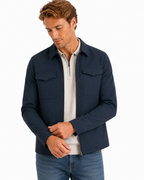 The Ferdy overshirt jacket donkerblauw
